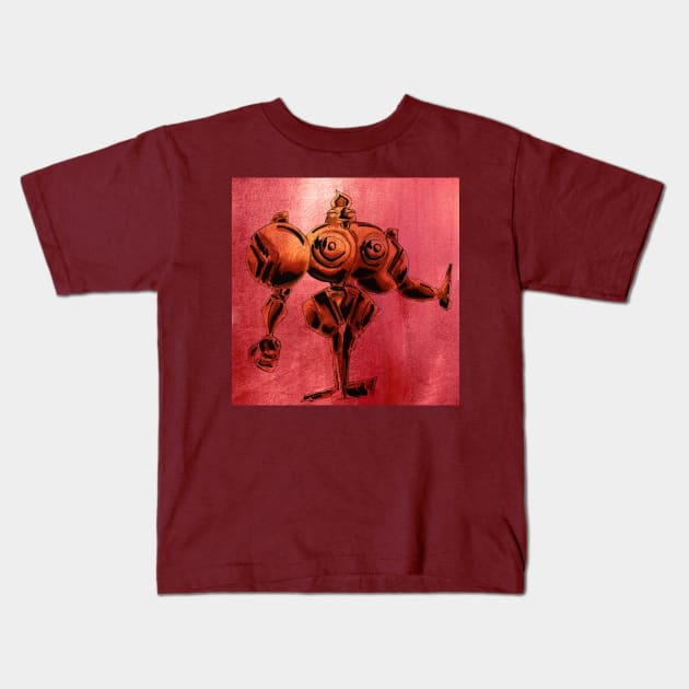 crimson dogu the huitzil darkstalker Kids T-Shirt by jorge_lebeau